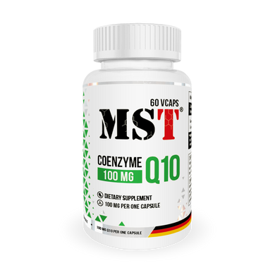 MST Sport Nutrition, Коэнзим Coenzyme Q10 100 mg Убіхінон, 60 капсул, 60 капсул