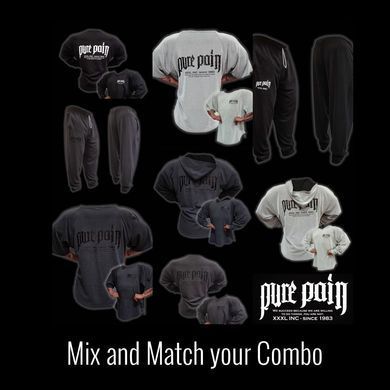 Explosive Fibres, Реглан "Pure Pain" Crew Neck Sweatshirt Серая ( M )