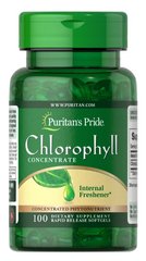 Puritans Pride, Витамины Chlorophyll Concentrate 50 mg, ( 100 капсул )