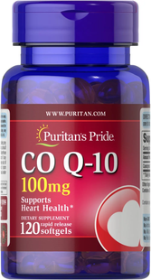 Puritans Pride, Коензим CO Q-10 100mg, 120 капсул