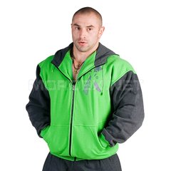 Mordex, Толстовка теплая New Line Euro Gym, Зеленый/Серый