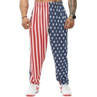 Big Sam, Штани спортивні Men's Loose Fit American Flag Sweatpants PNT1381-AMERICAN ( M )