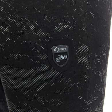 Big Sam, Шорты спортивные для бодибилдинга Men's Technic Camo Shorts 1518-Black Серые-чрные ( XL )