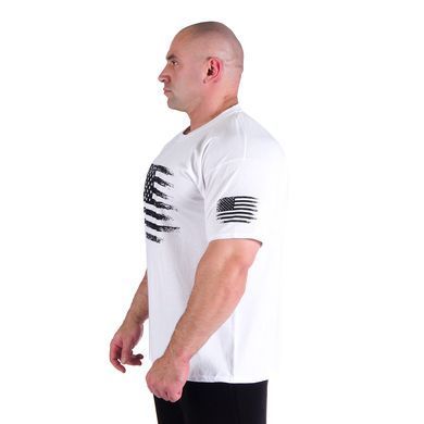 Hard Power(USA), Футболка бесшовна Flag-Logo(Oversized MD7491-6), White ( M )