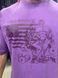 Hard Power(USA), Футболка с коротким рукавом Flag Bodybuilding Workout(Oversized MD7502-3), Purple Color Hunt ( XXXL )