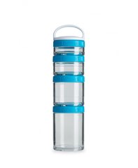 Blender Bottle, Контейнер GoStak Starter 4 Pack, Aqua