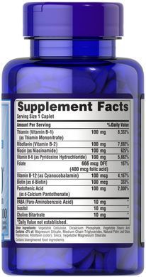 Puritans Pride, Вітаміни Vitamin B-100 Complex Timed Release, ( 100 таблеток )
