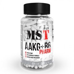 MST Sport Nutrition, Донатор азоту AAKG + B6, 120 капсул, 120 капсул