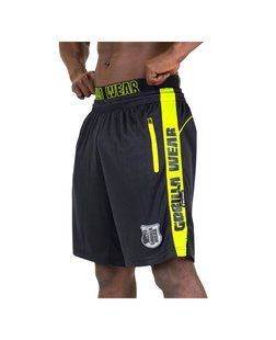Gorilla Wear, Шорты спортивные Shelby Shorts - Black/Neon Lime M