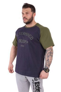 Big Sam, Футболка (Reglan Rag-Top Oversize BS3307) Темно-синий-хаки ( L )