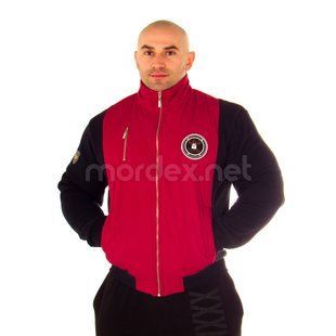 Big Sam, Толстовка 3599 Sweatjacke Красно\черная, Черный/красный, XL