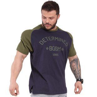 Big Sam, Футболка (Reglan Rag-Top Oversize BS3307) Темно-синий-хаки ( L )