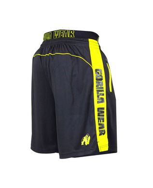 Gorilla Wear, Шорты спортивные Shelby Shorts - Black/Neon Lime M