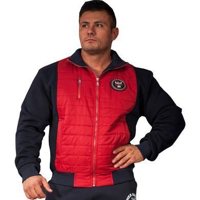 Big Sam, Толстовка 3599 Sweatjacke Червоно \ чорная, Чорний / червоний, XL