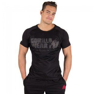 Gorilla Wear, Футболка Memphis Mesh T-Shirt черная , Черный, S