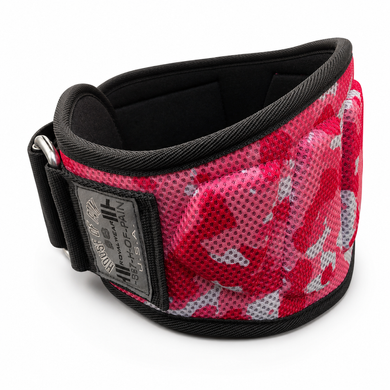 Пояс атлетический неопреновый HOP Pink Camo Power розово-черный, XS