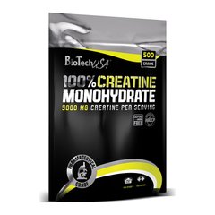 Biotech USA, Креатин 100% Creatine Monohydrate, 500 грам (пакет)