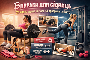 Вправи для сідниць з картинками