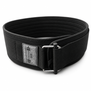 Пояс атлетический неопреновый HOP Nylon Self-Locking Power Lifting черный, L