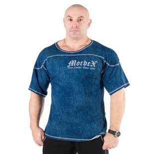 Mordex, Размахайка c кокеткой и наружным оверлоком (MD5410-2) , синяя ( XL )