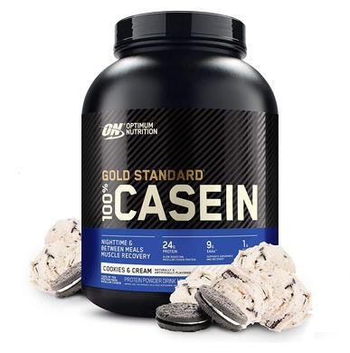Optimum Nutrition, Протеїн 100% Casein Gold Standard, 1810 грам, Печиво і крем, 1810 грам