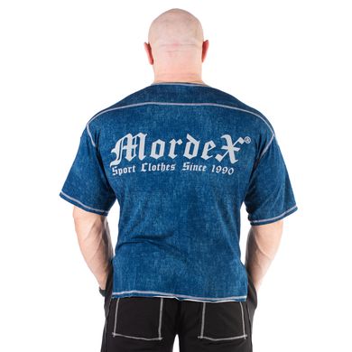 Mordex, Размахайка c кокеткой и наружным оверлоком (MD5410-2) , синяя ( XL )