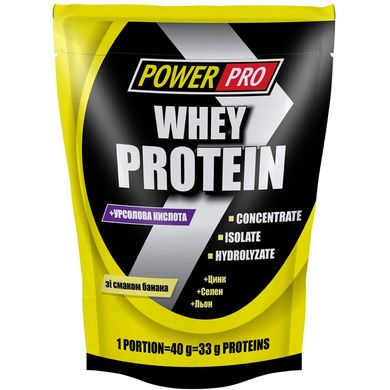 Power Pro, Протеїн Whey Protein, 1000 гр, Банан, 1000 грам