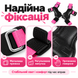 Лямки-накладки для тяги Valeo Lifting Grips, чорні/коралово-рожеві, універсальний розмір