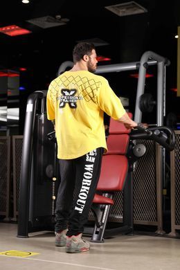 Big Sam, Футболка-Розмахайка (Mesh Bodybuilding T-shirt 3285) Жовта ( L )