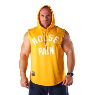 House of Pain, Футболка без рукавов с капюшоном (MD7155-1), Желтая (S\M)
