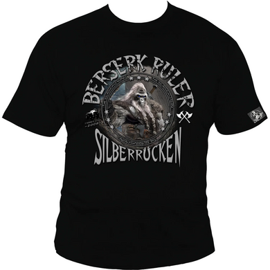Silberr&uuml;cken Herren T-Shirt (SRBR3) &ndash; Black (L)