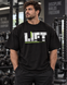 Футболка-розмахайка чоловіча Hard Power Strong Lift Wear LIFT чорна L