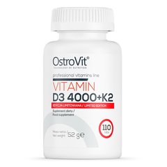 OstroVit, Витамин D3 4000 + K2, 110 таблеток, 110 таблеток