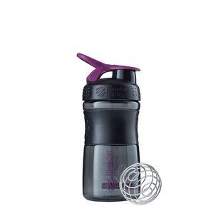 Blender Bottle, Спортивный шейкер-бутылка SportMixer Plum/Black, 590 мл