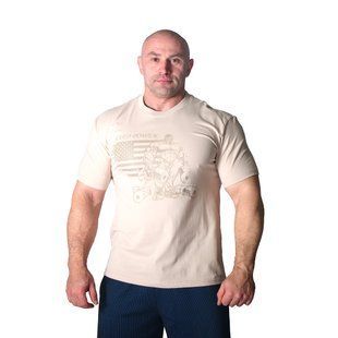 Hard Power(USA), Футболка з коротким рукавом Flag Bodybuilding Workout(Oversized MD7502-7), Melange Color Hunt ( XL )