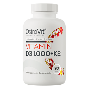 OstroVit Vitamin D3 1000 + K2 90 таблеток &mdash; витамин D3 с K2