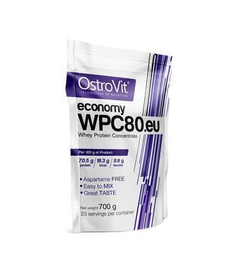 OstroVit, Протеїн Economy WPC80.eu, 700 грам strawberry