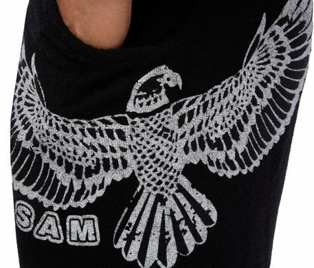 Big Sam, Шорты спортивные для бодибилдинга Men's Towel Eagle Shorts 1501-Черные ( XXXL )