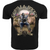 Silberr&uuml;cken Herren T-Shirt &ldquo;Gorilla Biker Trouble&rdquo; (GB77) &ndash; Backprint &ndash; Black (L)