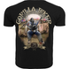 Silberr&uuml;cken Herren T-Shirt &ldquo;Gorilla Biker Trouble&rdquo; (GB77) &ndash; Backprint &ndash; Black (L)