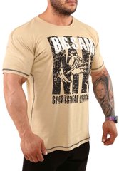 Big Sam, Футболка (Mens Gym T-shirt BS2849) Бежевий ( L )