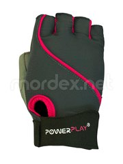 Power Play, Перчатки для фитнеса PowerPlay 1725 женские серый/розовый
