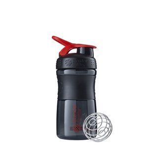 Blender Bottle, Спортивный шейкер-бутылка SportMixer Red/Black, 590 мл
