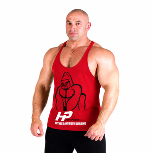 Майка для бодибілдингу чоловіча Hard Power HP Gorilla червона M