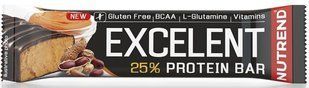 Nutrend, Спортивний батончик Excelent Protein Bar Bar Peanut Butter with Real milk Chocolate, 85 грам