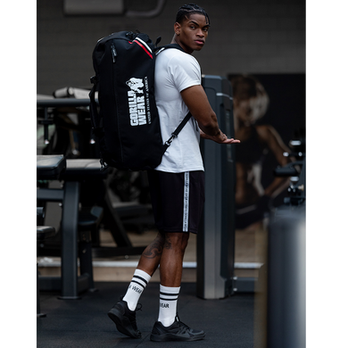 Gorilla Wear Norris Hybrid Gym Bag/Backpack &mdash; Black