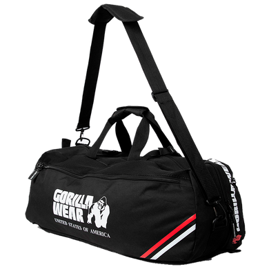 Gorilla Wear Norris Hybrid Gym Bag/Backpack &mdash; Black
