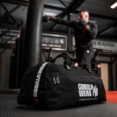 Gorilla Wear Norris Hybrid Gym Bag/Backpack &mdash; Black