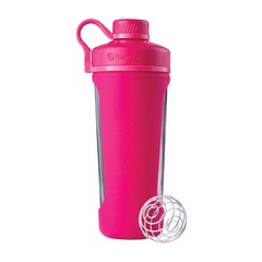 Blender Bottle, Спортивный стеклянный шейкер BlenderBottle Radian Glass Pink, 820 мл