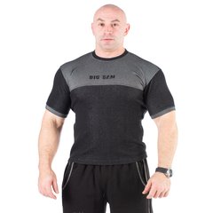 Big Sam, футболка стрейчева (T-Shirt BS-2573) Чорна ( M )